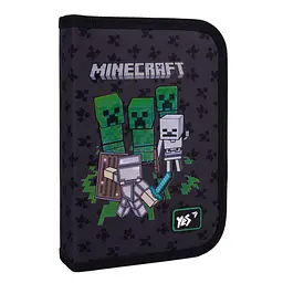 Шкільний пенал твердий одинарний з клапаном Yes Minecraft Team HP-03