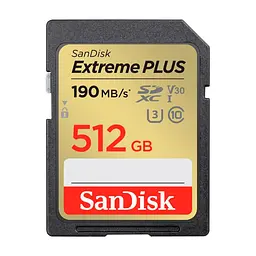 Карта памяти SanDisk 512GB SDXC class 10 UHS-I Extreme Plus (SDSDXWV-512G-GNCIN)