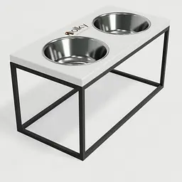 Hollky Base L — миски на підставці для середніх і великих собак (2 × 0,95 л, висота 20 см) - мініатюра 9