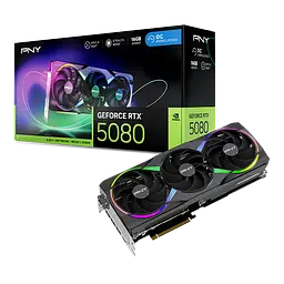 Відеокарта GeForce RTX 5080 16GB PNY Epic-X Triple Fan ARGB OC (VCG508016TFXXPB1-O)