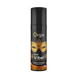 Рідкий вібратор Orgie DUAL VIBE! секс на пляжі 15 мл - мініатюра 3