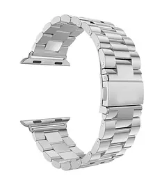 Браслет BeWatch для Apple Watch series 3/4/5/6 із шириною корпусу 38/40мм класичний сталевий Сріблястий (1020405) - мініатюра 6