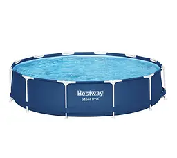 Великий каркасний басейн 366х76 Bestway STEEL PRO з фільтром та насосом 56679