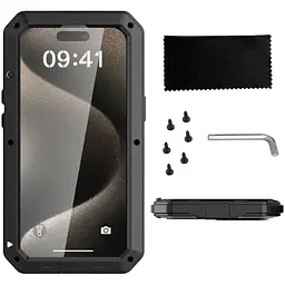 Протиударний чохол Primo Doom Armor для смартфона Apple iPhone 15 Pro Black - мініатюра 2