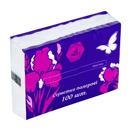 Серветки косметичні Parus 2 шари 100 шт. (4820205440472)