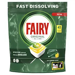 Капсули для посудомийних машин Fairy Original Все-в-1 Лимон 41 шт. - мініатюра 2