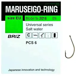 Гачок для мирної риби BRIZ Maruseigo-universai №2 (7 шт/уп) 2018BN