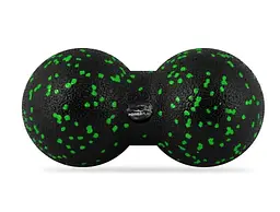Набір для масажу та йоги PowerPlay PP_4093 EPP (3 м'ячики + валик масажер 15*5,3 см) Green + гумка 5,5 кг (PP_4093_Green) - мініатюра 3