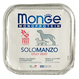 Вологий корм Monge Dog Solo, для дорослих собак, 100% яловичина, 150 г - мініатюра 3