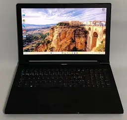 Ноутбук Clevo N350TW / 15.6" FullHD IPS / i7-8700T / 16GB / 128 GB + 750GB HDD / Win11Pro / Backlight / сканер відбитка - Б/в - мініатюра 2