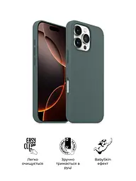 Силиконовый чехол с MagSafe для Apple iPhone 16 Pro, ICON2 MagCase, зеленый, противоударный, панель с мягкой подкладкой, защита всего корпуса, поддержка беспроводной зарядки, совместим с защитными стеклами и пленками, ArmorStandart (ARM81318) - мініатюра 3