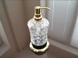 Дозатор рідкого мила Kugu Versace Freestand 230G&B, Чорний - мініатюра 2