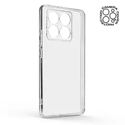 Прозрачный чехол для Xiaomi 14T с защитой камеры, тонкий, силиконовый, бесцветный, ударопрочный, противоударный бампер с закрытой камерой, ArmorStandart (ARM79337) - мініатюра 2
