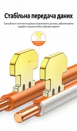 Екрановані конектори для обтискання витої пари UGREEN NW184 10 шт. отвори для жил 1,2 ± 0,02 мм штекери RJ45 Cat.6 потрібен кримпер для контактів RJ45 і металевого хвостового затискача двокомпонентна конструкція з напрямною для жил позолочені мідні контакти сріблясті з прозорим корпусом і золотистими контактами (85398) - мініатюра 9