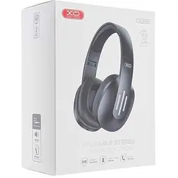 Навушники стерео бездротові XO BE39 чорні - мініатюра 4