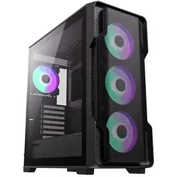 Корпус GameMax Siege BK чорний, без БЖ, Mid Tower, EATX / ATX / Micro ATX / Mini-ITX, 1хUSB 3.0, 2хUSB 2.0, 4x120 мм АRGB,