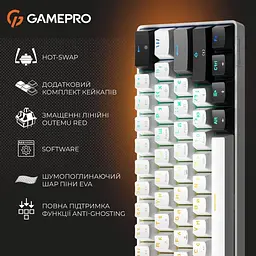 Клавіатура GamePro Genesis Infinity MK130 (MK130BW) - мініатюра 8