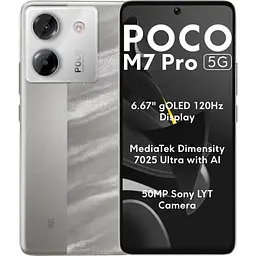 Смартфон Xiaomi POCO M7 Pro 5G 8/256 GB silver (сріблястий)