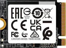 Швидкісний диск SSD 512 GB PCIe 4.0 M.2 2230 ADATA GAMMIX S55 SGAMMIXS55-512G-C - мініатюра 2