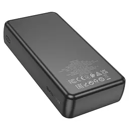 Зовнішній акумулятор BOROFONE J56A power bank 20000 mAh портативна універсальна батарея чорна - мініатюра 3