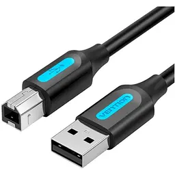Кабель для принтера USB 2.0 AM/BM 3.0m 480Mbps PVC black Vention (COQBI)