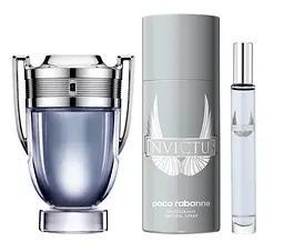 Набір Paco Rabanne Invictus 50мл туалетна вода, 150мл дезодорант, 10мл туалетна вода