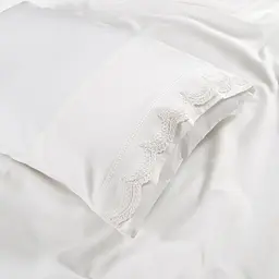 Постільна білизна Penelope - Alba white білий king size - мініатюра 5