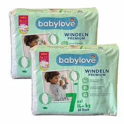 Підгузники Babylove Premium 7 xxl (16+ кг) 60 шт