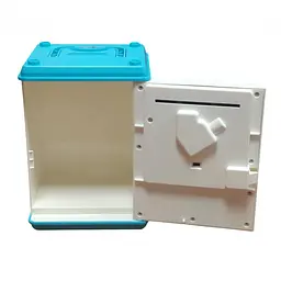 Дитяча електронна скарбничка сейф музична з кодовим замком синя Money Box - мініатюра 2