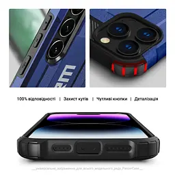 Чохол до мобільного телефона Armorstandart Panzer Xiaomi Redmi Note 14 Pro 4G / 14 Pro 5G / Poco X7 Dark Blue (ARM79849) - мініатюра 5
