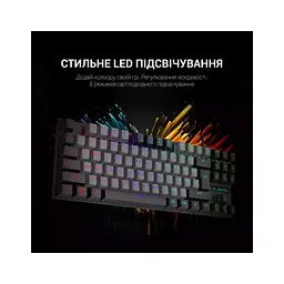 Клавіатура GamePro MK100B Blue Switch LED USB Black (MK100B) - мініатюра 12