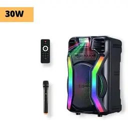Портативна колонка XPRO HS-TS12H8 валіза 30Вт USB SD FM радіо Bluetooth 1 мікрофон ДУ (MER-15698) - мініатюра 2
