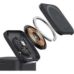 Бездротовий зарядний пристрій Baseus MagPro 2-in-1 Magnetic Wireless Charger 25 W P10264100121-00 Black - мініатюра 7