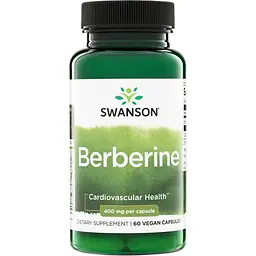 Берберин Swanson Berberine 400 mg, 60 капсул