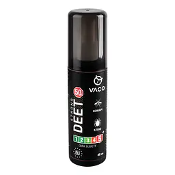 Спрей від комарів, кліщів і мошок Vaco Strong Deet 50% 80 мл - мініатюра 6