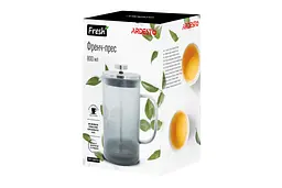 Френч-прес Ardesto Fresh 800 мл сірий матовий пластик скло - мініатюра 2