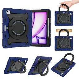 Чохол до планшета BeCover Armor Stand Apple iPad Air 13" M2/M3 (2024/2025) Blue (711927) - мініатюра 2