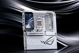 ASUS Материнська плата ROG CROSSHAIR X870E GLACIAL sAM5 X870E 4xDDR5 M.2 USB Type-C Wi-Fi BT E-ATX білий - мініатюра 2