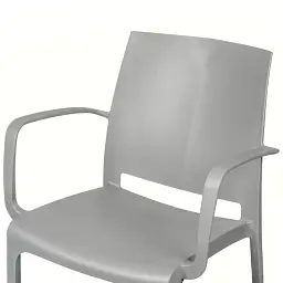 Стілець садовий пластиковий Bica Olga сіро-бежевий (8003723103012) - мініатюра 7