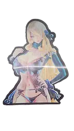 Голографічна наклейка аніме дівчина Anime Girl hs 57