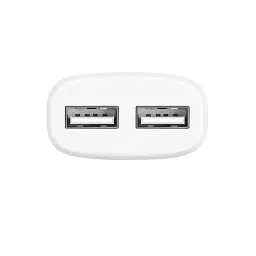 Мережевий зарядний пристрій Hoco C12 (2USB, 2.4А) White (C12MW) + кабель MicroUSB - мініатюра 2