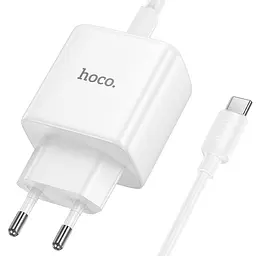 МЗП N83 Profit PD40W (1USB-C) + кабель Type-C to Type-C White Hoco teh0029650 - мініатюра 3