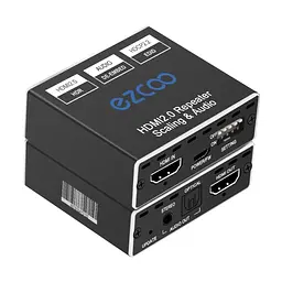 Розгалужувач EZCOO HDMI 1x1, аудіоекстрактор 4K 60H, повторювач HDMI 2.0 - мініатюра 3