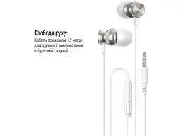 Навушники з мікрофоном ColorWay Wired UrbanBeat White (CW-WD03WT) - мініатюра 5
