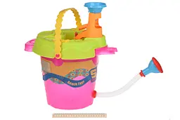 Набір для гри з піском Відерко 6 ел. рожеве Same Toy det0018430 - мініатюра 3