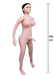 Секс-лялька Hidden Desire Shemale Taylor Inflatable Doll (тілесний) - мініатюра 3