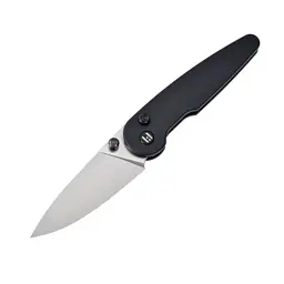 Ніж Hightron Birdidi, D2, алюміній, чорний, сатиновий клинок (HK06BLKS) - мініатюра 2