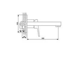 Змішувач для умивальника NEWARC Silver 851578 - мініатюра 2