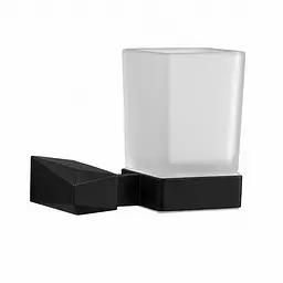 Підвісна склянка для зубних щіток VBI Pluto 10,5 см black VBI-040804BL