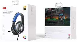 Провідні навушники XO GE09 Gaming Wired Headphones Чорний - мініатюра 4